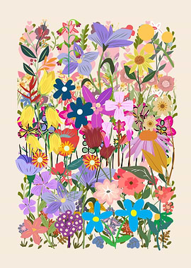 Colorful Floral Illustration