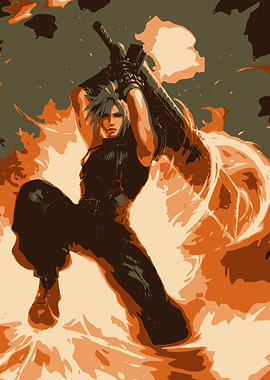 Cloud Strife with Buster Sword