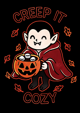 Creep It Cozy Halloween Vampire