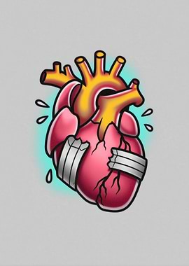 Bandaged Anatomical Heart