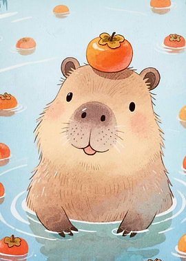 Capybara Persimmon Head