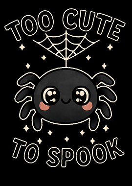 Cute Spider Illustration: Too Cute To Spook