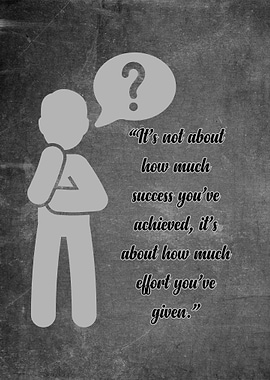 Effort over Success Inspirational Quote