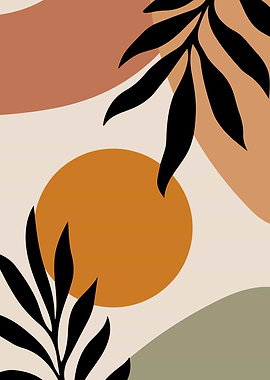 Abstract Botanical Illustration