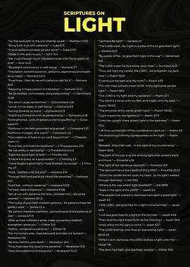 Scriptures on Light: Bible Verses