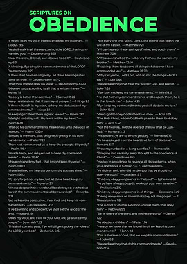Scriptures on Obedience: Religious Text Compilation