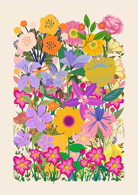 Colorful Floral Illustration