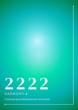 2222 Harmony Angel numbers aura