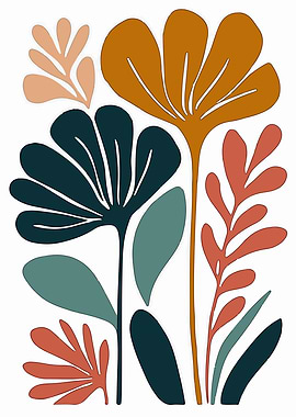 Abstract Floral Art Print