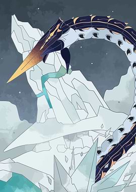 Ice Dragon Illustration