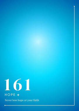 161 Hope Angel numbers aura