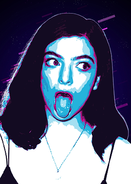 Lorde Pop Art Portrait