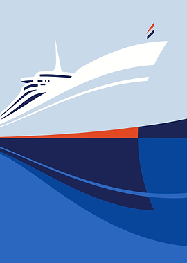 Cruise Ship Minimalist Art
