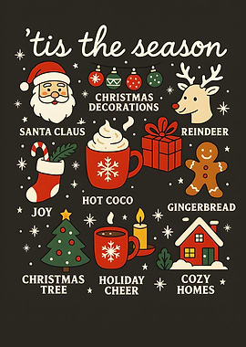 Christmas Season Holiday Cheer Illustration