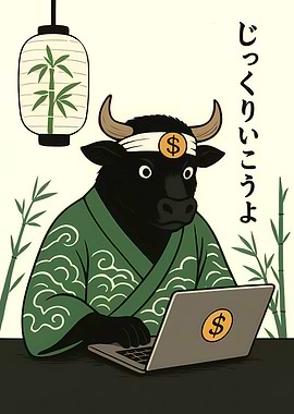 Bull Trader in Japanese Style