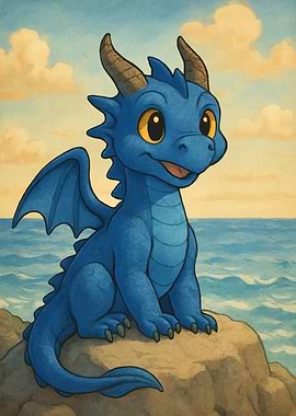 Cute Dragon the Sea