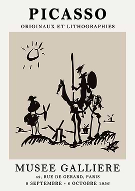 Picasso Exhibition Poster, Musee Galliere, 1956