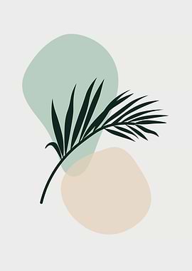 Minimalist Palm Leaf Art Print