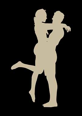 Romantic Embrace Silhouette