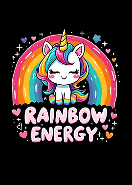 Rainbow Energy Cute Kawaii