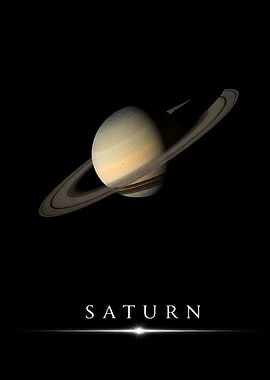 Saturn Planet Poster