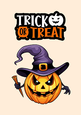 Halloween Pumpkin Cartoon Illustration