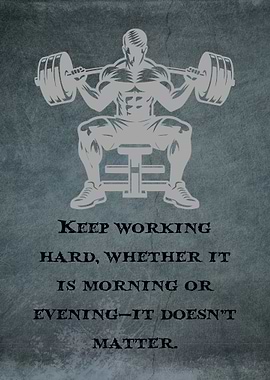 Motivational Gym Workout Poster