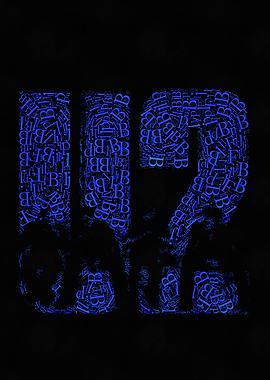 Blue Letter 'B' Number 12