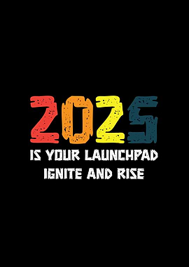 2025 Launchpad Motivational Retro Text Art