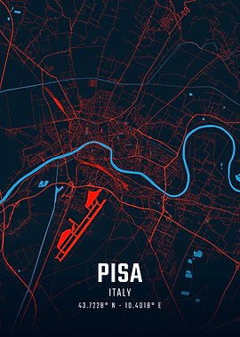 Pisa City Map