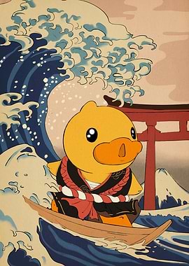 Duck Ukiyo-e Style