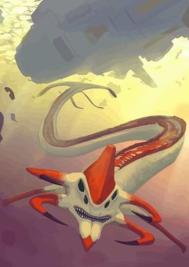 Subnautica Reaper Leviathan Digital Art