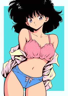 Anime Girl in Lingerie
