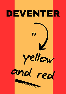 Deventer is yellow and red