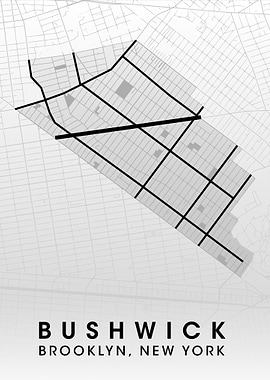 Bushwick - Brooklyn, New York Map