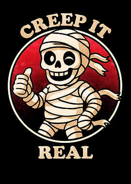 Creep It Real Mummy Cartoon