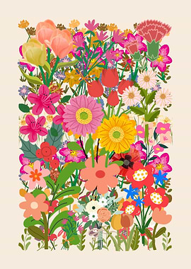 Colorful Floral Illustration