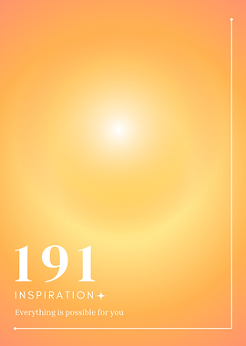 Inspirational 191 Angel numbers aura