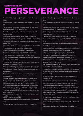 Scriptures on Perseverance