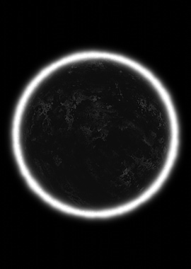 Grayscale Planetary Eclipse