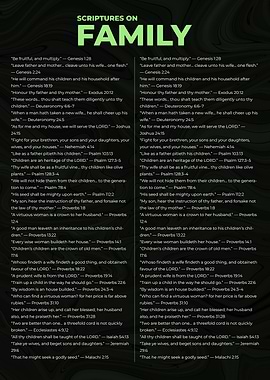Scriptures on Family