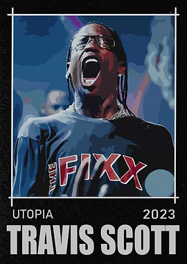Travis Scott Utopia 2023 Poster