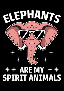 Cool Elephant Spirit Animal Design