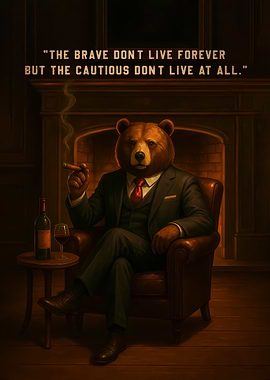 Bear Market with Inspirational Quote