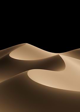 Minimalist Desert Sand Dunes
