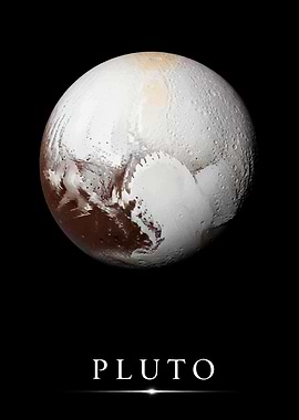 Pluto Planet Isolated