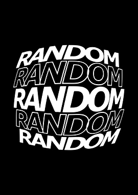 Random Text Pattern on Black