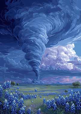 Tornado over Bluebonnet Field