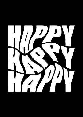 Happy Text Art