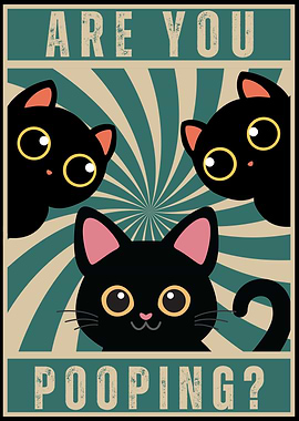 cat poster funny